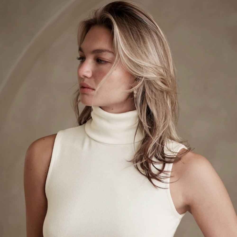 Banana Republic - Soft Luxe Turtle Neck Tank